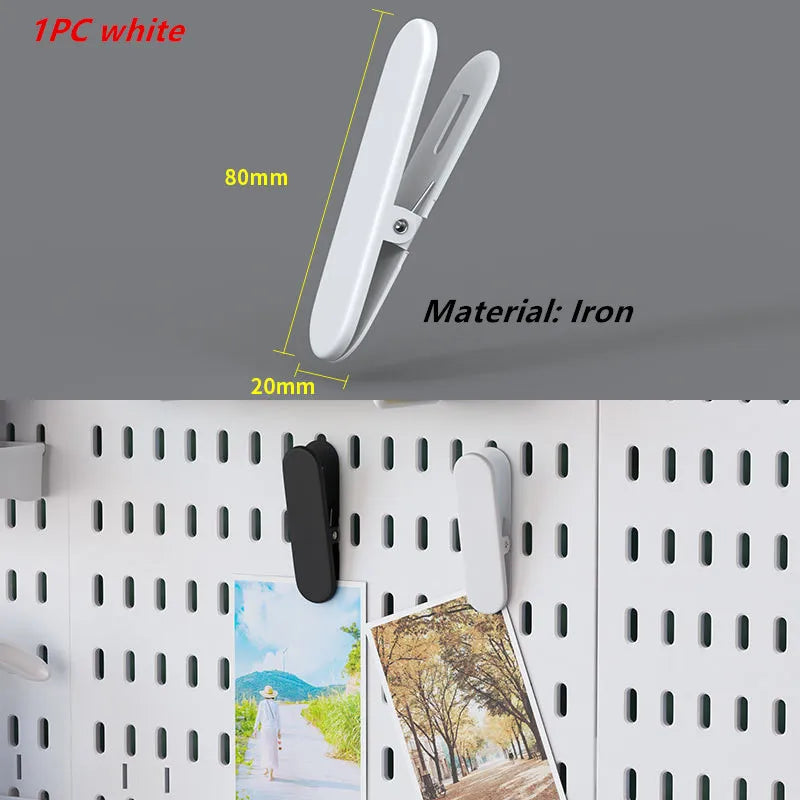 Punch-free Hole Board Vertical Desktop Wall Hanging Office Desk Storage Shelf Reading Room Desktop kitchen Bathroom Storage Rack by Smarsty