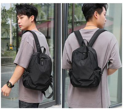 Sport Mini Men's Backpack Fashion Small Black Travel Rucksack Shoulder School Bag Canvas Designer Sports Backpacks Mochila Bags - Smarsty