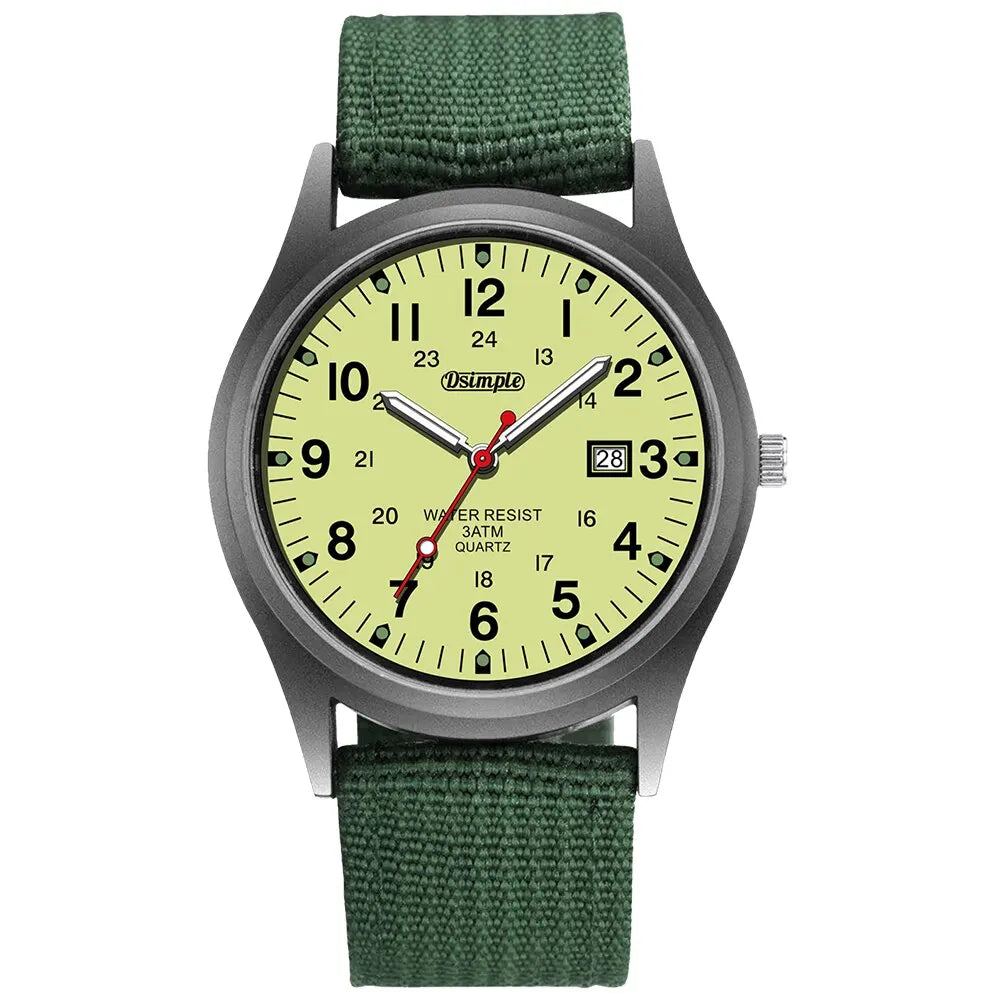 Luxury Mens Luminous Quartz Watch with Calendar - Smarsty