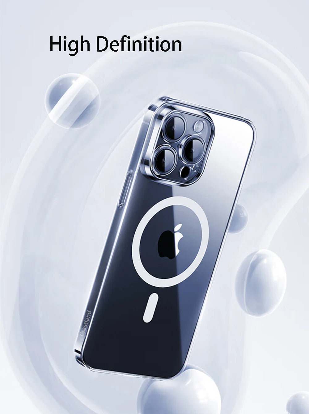 MagSafe Wireless Charge Case For iPhone Clear Back - Smarsty