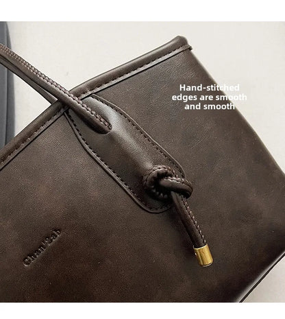 PU Leather Shoulder Bag For Women Versatile Crossbody Tote - Smarsty
