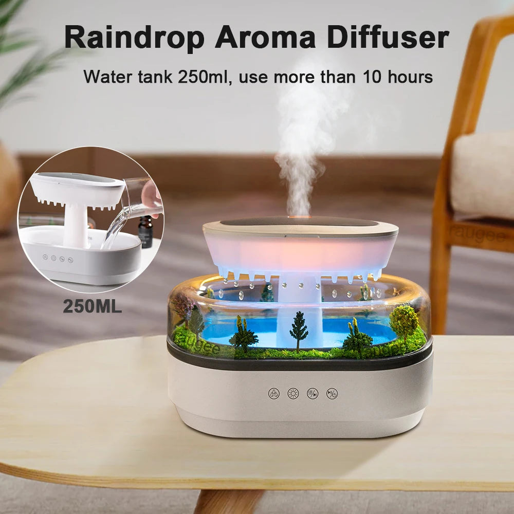 Colorful Ultrasonic Aroma Humidifier With Essential Oil Diffuser - Smarsty