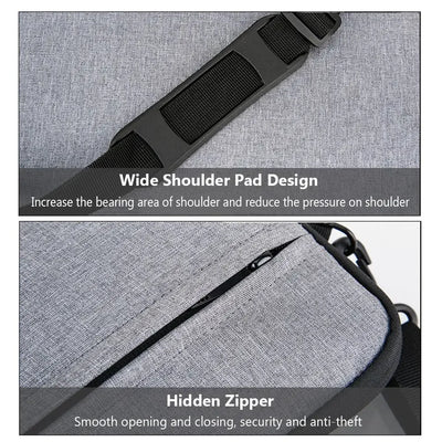 Zippered Laptop Sleeve Case With Shoulder Bag 14 Inch - Smarsty