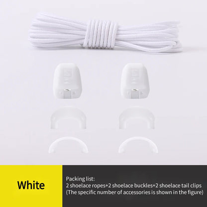 No tie Shoelaces Round Tennis Shoe laces Without ties Adult Kids Fashion Outdoor Running Sneakers Laces Shoes Accesories - Smarsty
