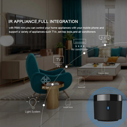 Broadlink RM4 Mini Smart Remote Control for Home Automation - Smarsty