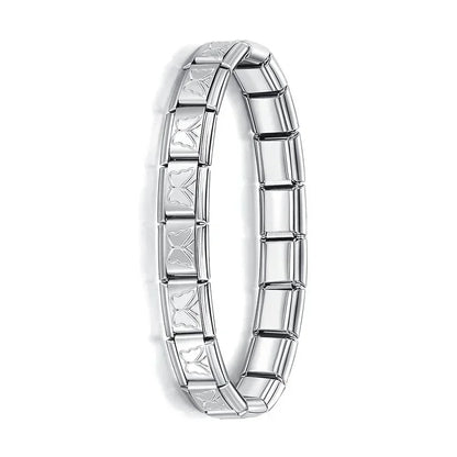 Hapiship Women's Italian Stainless Steel Charm Bracelet - Smarsty