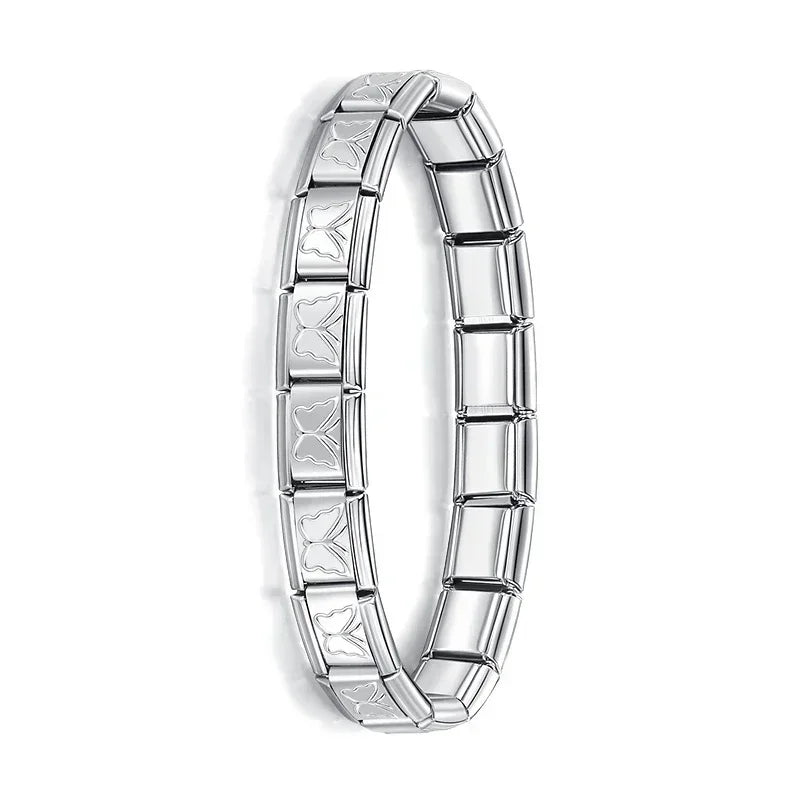 Hapiship Women's Italian Stainless Steel Charm Bracelet - Smarsty