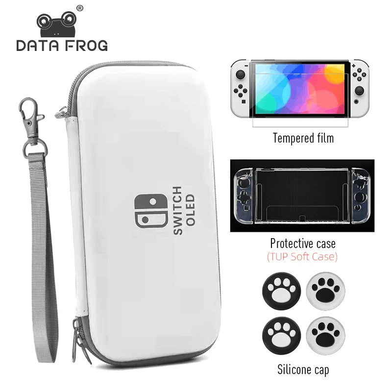 Data Frog Nintendo Switch OLED Carry Case and Screen Protector - Smarsty