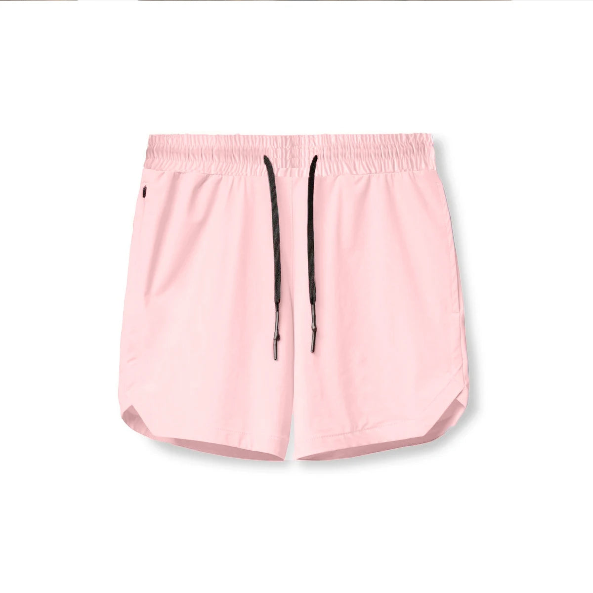 2024 New Men's Shorts Single-Layer Woven Quick Dry Solid Color Running Fitness Sports Casual American Fifth Pants Comfortable - Smarsty