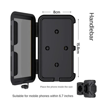 Waterproof Motorcycle Phone Holder Mount On Handlebar - Smarsty