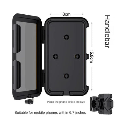 Waterproof Motorcycle Phone Holder Mount On Handlebar - Smarsty