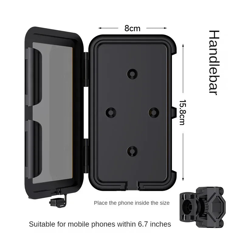 Waterproof Motorcycle Phone Holder Mount On Handlebar - Smarsty