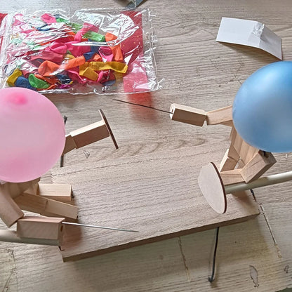 Double Battle Poke Balloon Toy Head Parent-child Interactive Toy Handmade - Smarsty