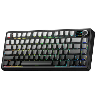 Gaming Mechanical Keyboard 75 Percent Hot Swap TFT Screen