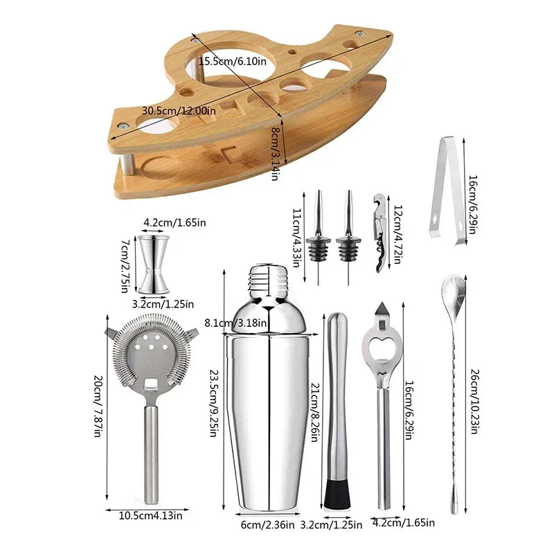 Stainless Steel Cocktail Shaker Set for Perfect Drinks - Smarsty