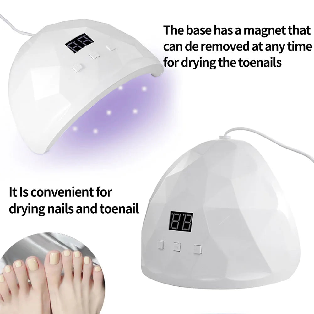 LULAA 88W Nail Dryer Lamp With Eye Protection - Smarsty