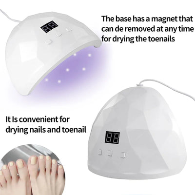 LULAA 88W Nail Dryer Lamp With Eye Protection - Smarsty