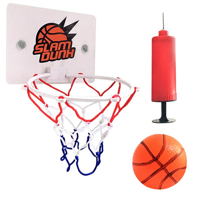 1-5Set Mini Basketball Hoop Set With Ball And Inflatable Kids Funny Game Home Sports Wall Hanging Basket Pump For Indoor Outdoor - Smarsty