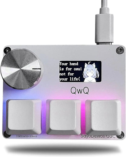 Magnetic Pink Rapid Trigger Hall Switch Keyboard With Knob