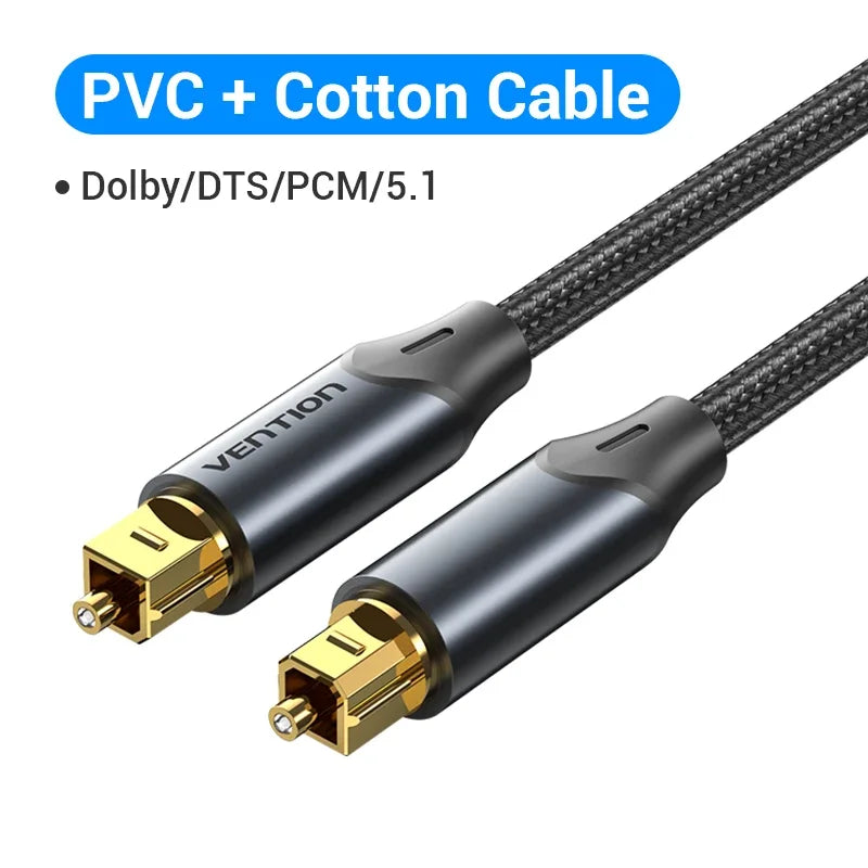 Vention Digital Optical Audio Cable for Superior Sound Quality - Smarsty