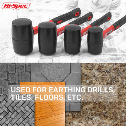 Hi-Spec Heavy Duty Rubber Mallet for Household Use - Smarsty