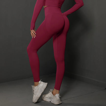 Seamless Gym Leggings Women Yoga Pants Sexy High Waist Booty Lifting Leggings Pants Women Sports Clothing Fitness Wear - Smarsty