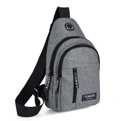 Waterproof Oxford Chest Bag For Men Korean Style Messenger - Smarsty