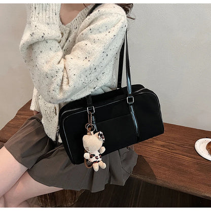 Casual Large Capacity Suede Shoulder Bag For Women Retro - Smarsty