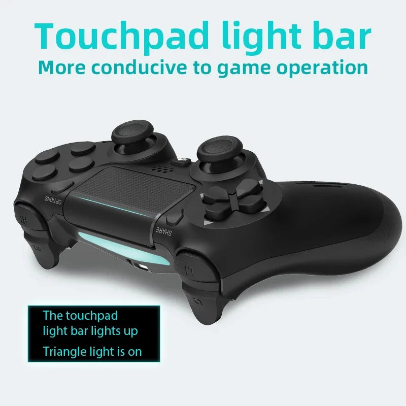 Wireless Bluetooth Game Controller for PS4 with Dual Vibration - Smarsty