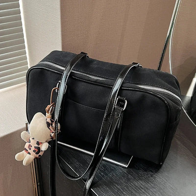 Casual Large Capacity Suede Shoulder Bag For Women Retro - Smarsty