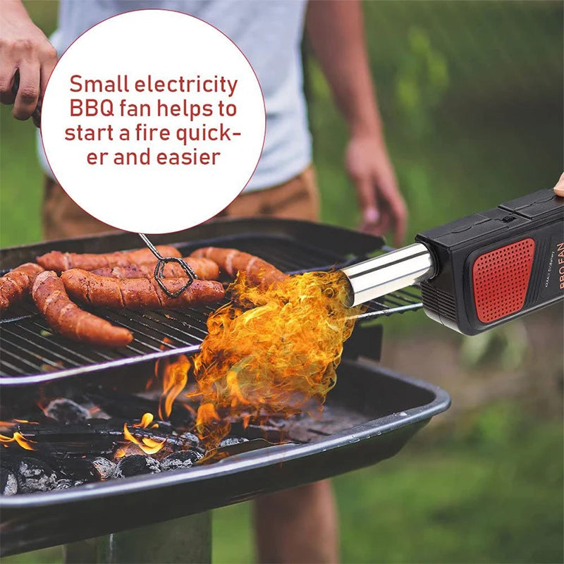 Portable Electric BBQ Fan for Effortless Charcoal Grilling - Smarsty