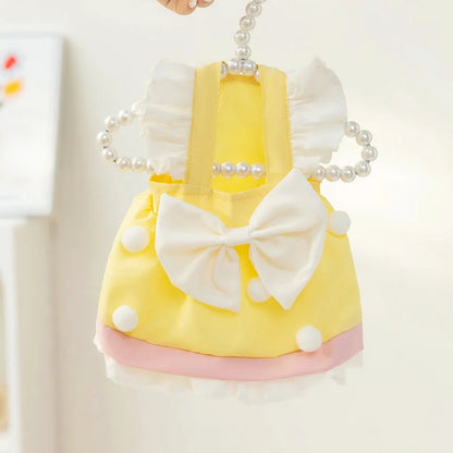 Summer Princess Dog Dress with Cute Bow for Stylish Pets - Smarsty