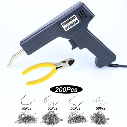 Plastic Welder, 2in-1 Plastic Welding Repair Kit Hot Staples, Hot Staples Weld Gun Repair Kit for Car Bumper And Most Plastics