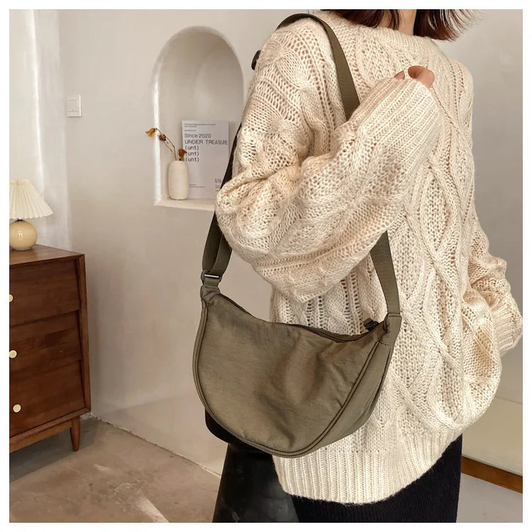 Casual Nylon Crossbody Bag for Women Large Capacity - Smarsty