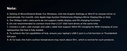 USB C Hub 10 In 1 With 4K60Hz HDMIPort PowerDelivery