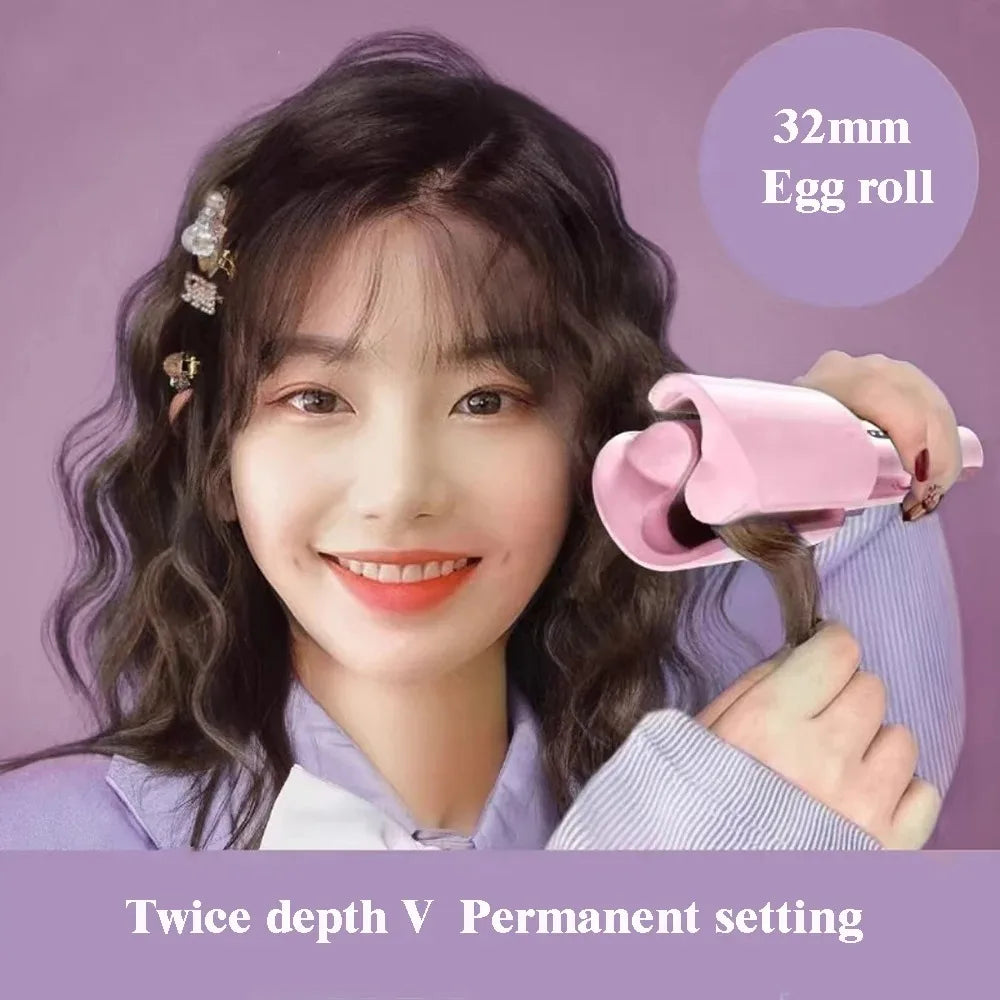 32MM Hair Curler Fast Heating Deep Wave Styling - Smarsty