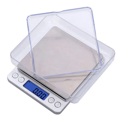 Digital Kitchen Scale Mini Pocket Stainless Steel Precision Jewelry Electronic Balance Weight Gold Gram 0.1/3000g Weigh Scales by Smarsty