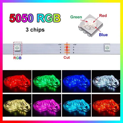 Smart LED Strip Lights with Bluetooth Control for Home Decor - Smarsty