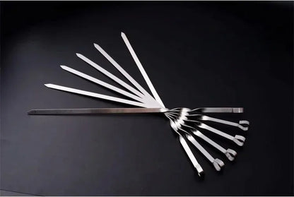Stainless Steel BBQ Skewers Set for Easy Grilling - Smarsty