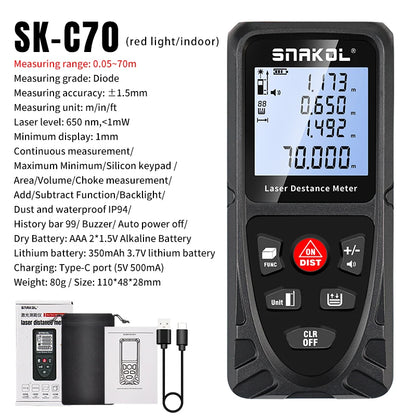 Snakol Laser Distance Meter with High Accuracy Measurement - Smarsty