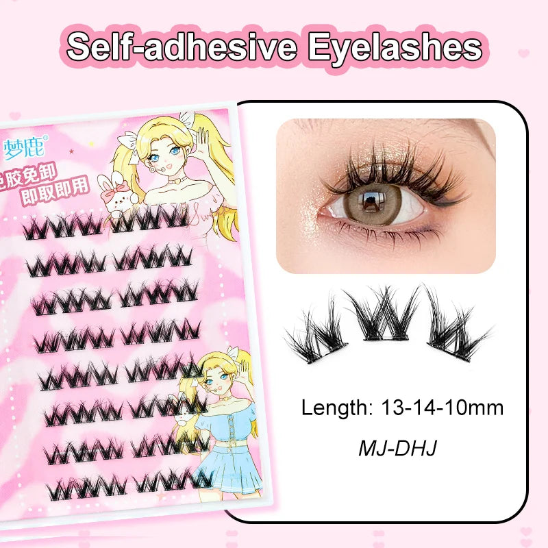 Self Adhesive Cluster Lashes for Effortless Application - Smarsty