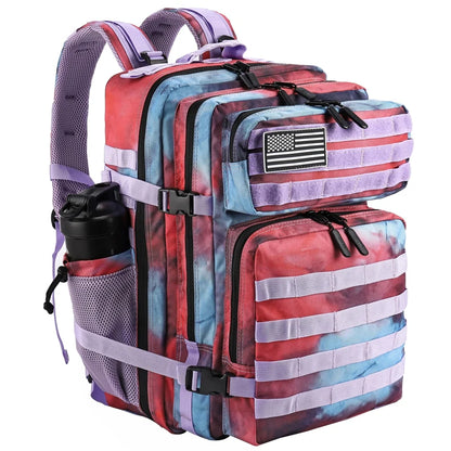 LHI 45L Tactical Backpack for Men and Women Large Athlete Gym Bag Outdoor Sports Hiking Survival Rucksack with Bottle Holder - Smarsty