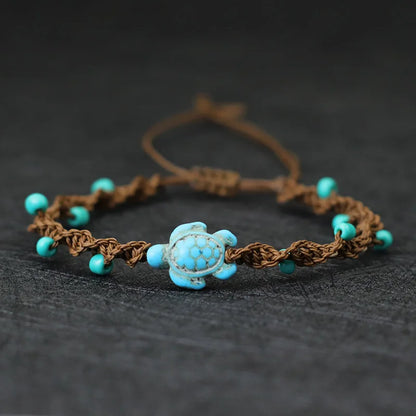 Bohemia Rope Bracelet Unisex Adjustable Turtle Design - Smarsty