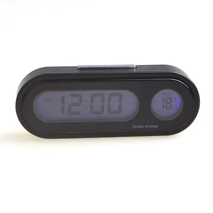 Car Dashboard Clock With Digital Thermometer And Display - Smarsty