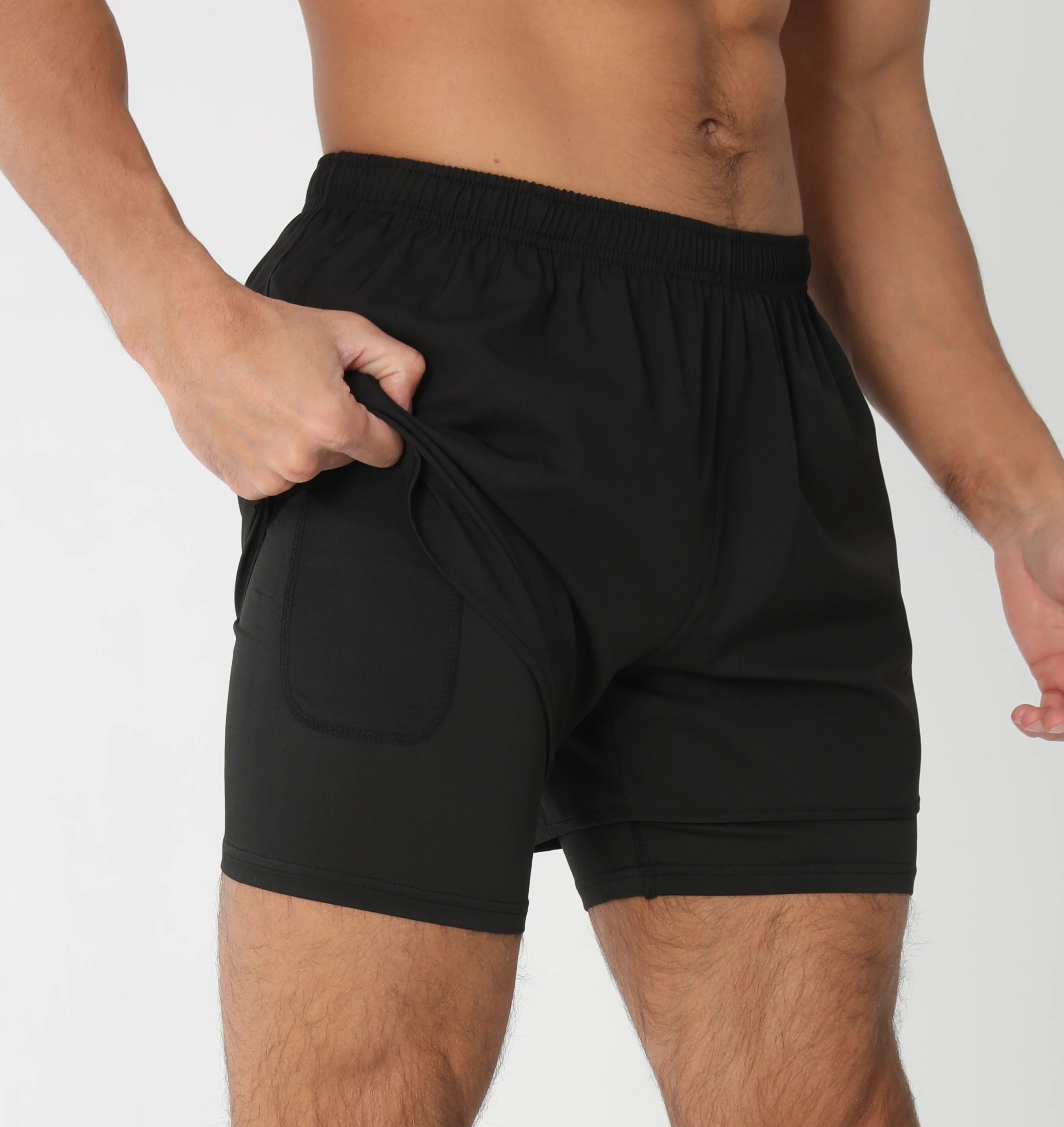 Gym Shorts Men Running Shorts with Liner Pockets Towel Loop Quick Dry Lightweight Workout Men's Breathable Athletic Sport Shorts - Smarsty
