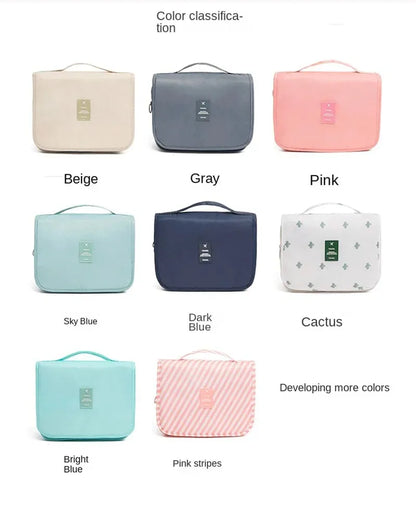 High Quality Travel Makeup Bag Waterproof Toiletries Organizer  Women Neceser Bathroom Hook Wash Pouch Hook Makeup Storage Bag - Smarsty
