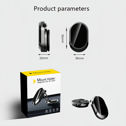 Rotatable Magnetic Car Phone Stand With Foldable Design - Smarsty