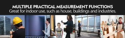MILESEEY S6 Laser Tape Measure Accurate Distance Measuring Tool - Smarsty