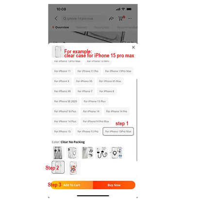 Smarsty Clear MagSafe Case for iPhone Pro Max and Regular Models -