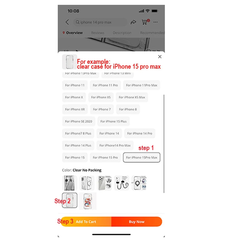 Clear MagSafe Case For iPhone Lightweight - Smarsty